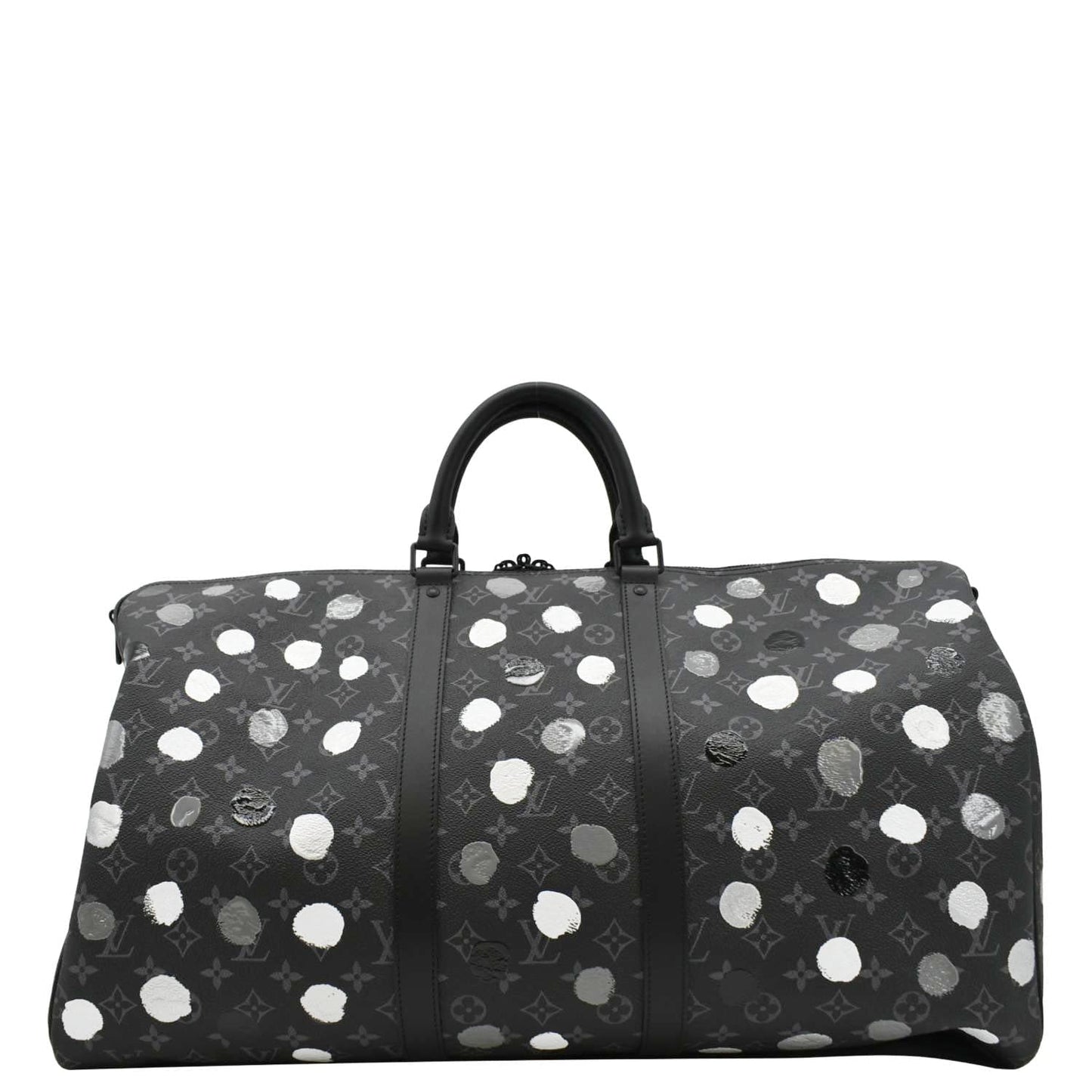 LOUIS VUITTON x YK Keepall 55 Bandouliere Monogram Eclipse Travel Bag Black