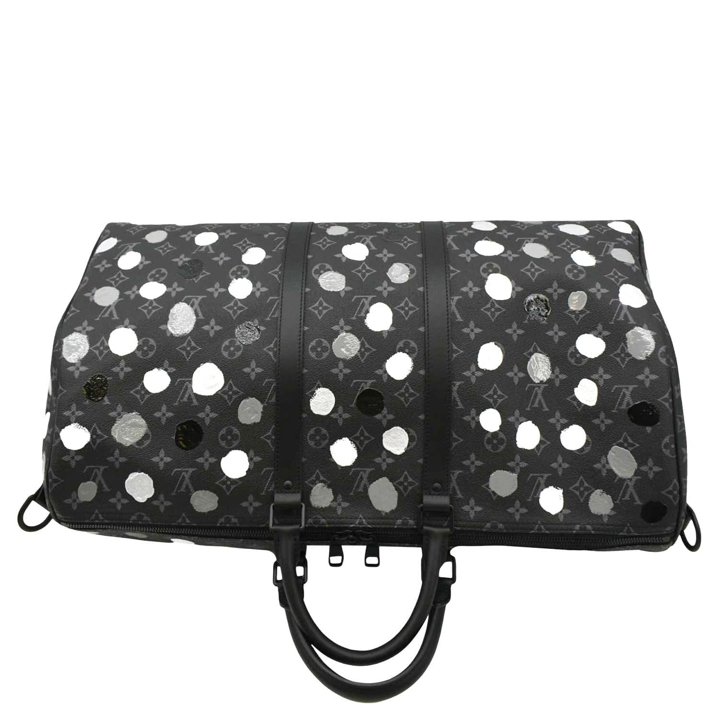 LOUIS VUITTON x YK Keepall 55 Bandouliere Monogram Eclipse Travel Bag Black