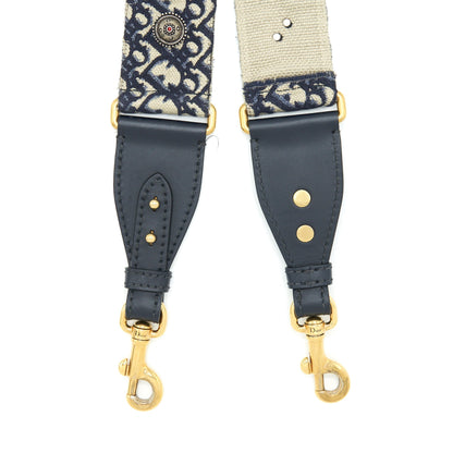 Dior Wide Shoulder Strap Blue Oblique