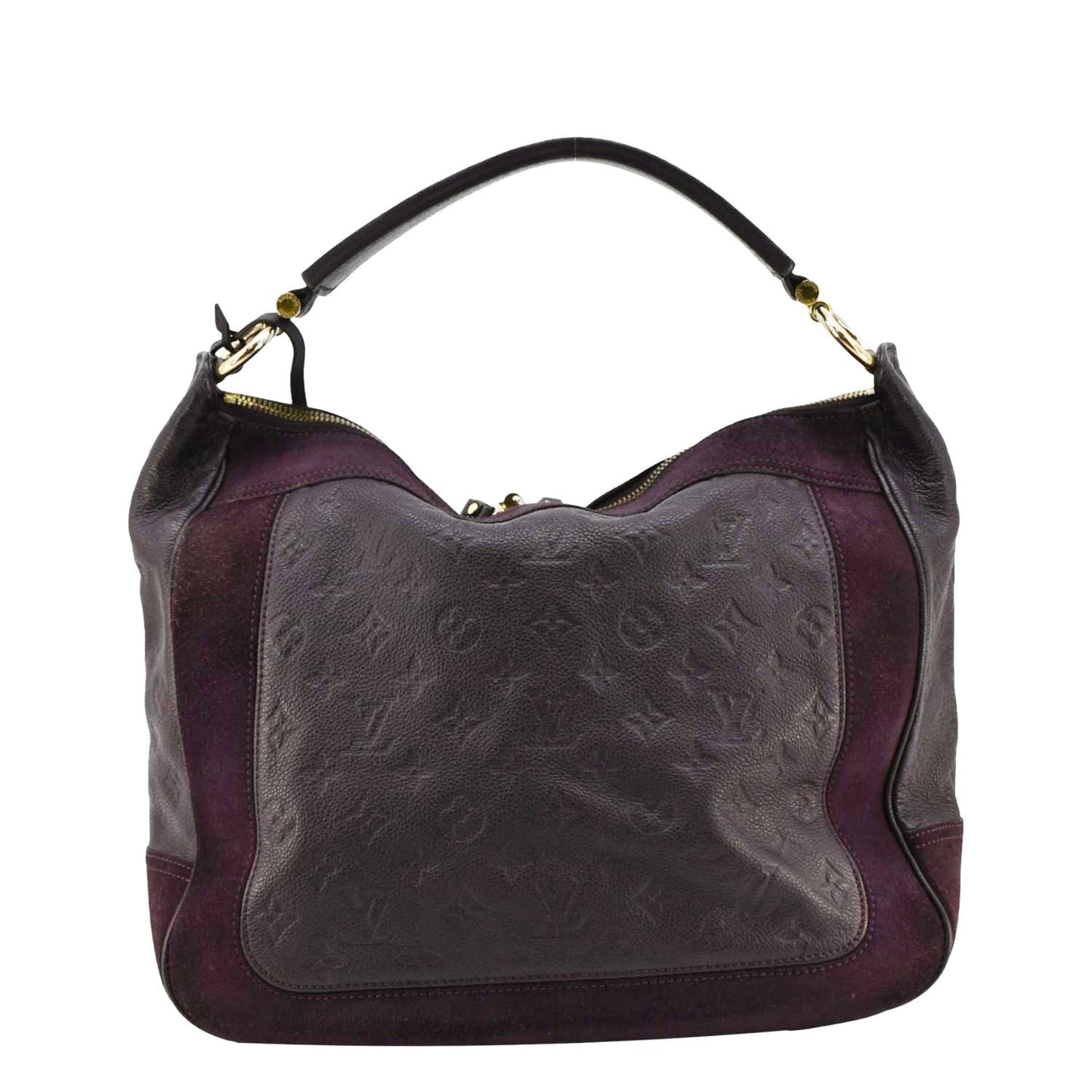 LOUIS VUITTON Audacie MM Empreinte Leather Shoulder Bag Terre