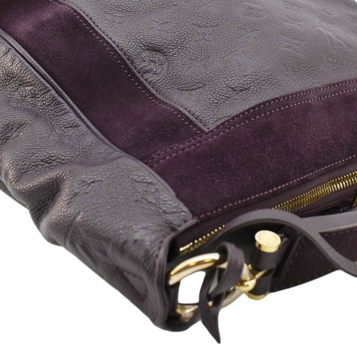 LOUIS VUITTON Audacie MM Empreinte Leather Shoulder Bag Terre