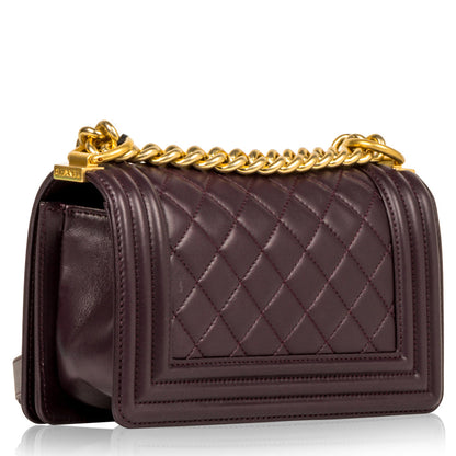 Chanel Boy Bag Lambskin Black Shoulder Bag Style 72