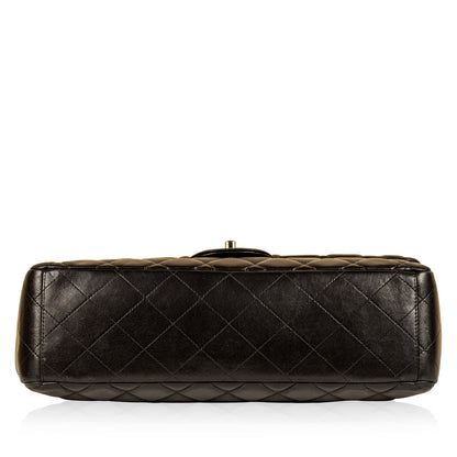 Chanel Classic Flap Lambskin Black Shoulder Bag Style 78