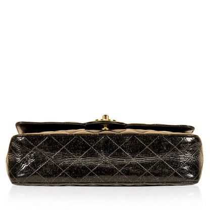 Chanel Classic Flap Patent Leather Black Shoulder Bag Style 4