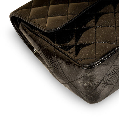 Chanel Classic Flap Patent Leather Black Shoulder Bag Style 4