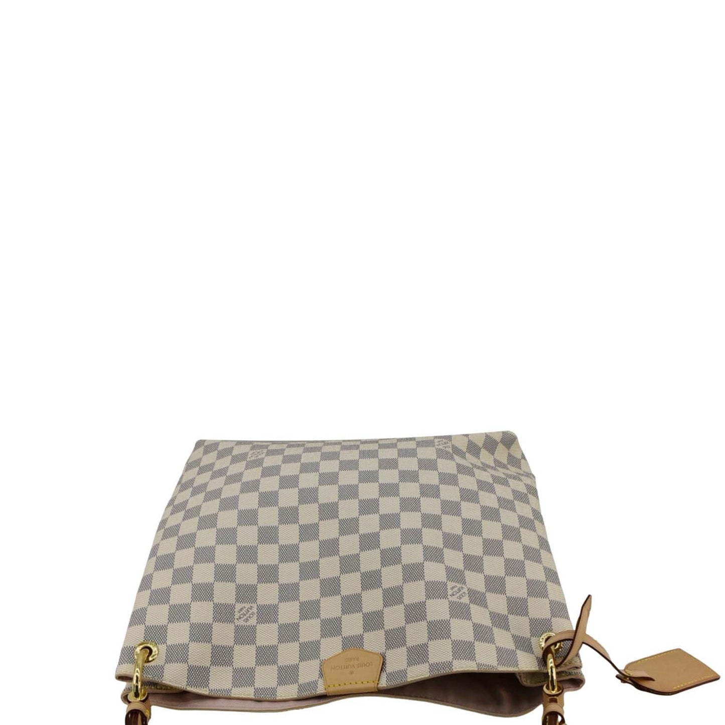 LOUIS VUITTON Graceful PM Damier Azur Shoulder Bag Rose Ballerine