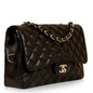 Chanel Classic Flap Lambskin Black Shoulder Bag Style 77