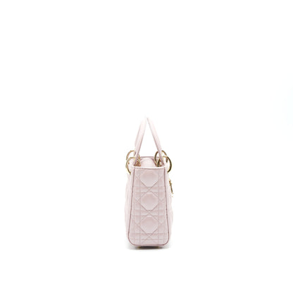 Dior Lady Dior Mini Tote Purse Pink with