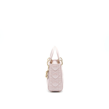 Dior Lady Dior Mini Tote Purse Pink with