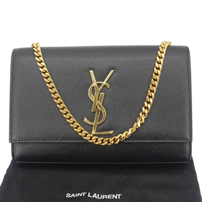 Saint Laurent Kate Leather Black Crossbody Style 23
