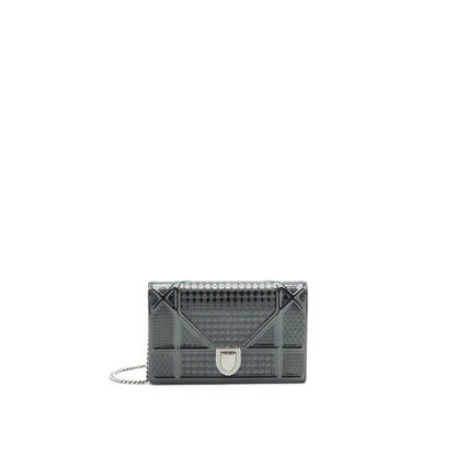 Dior Diorama Wallet on Chain Metallic Black