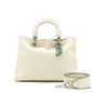 Dior Diorissimo Tote Purse White Multicolour Hardware
