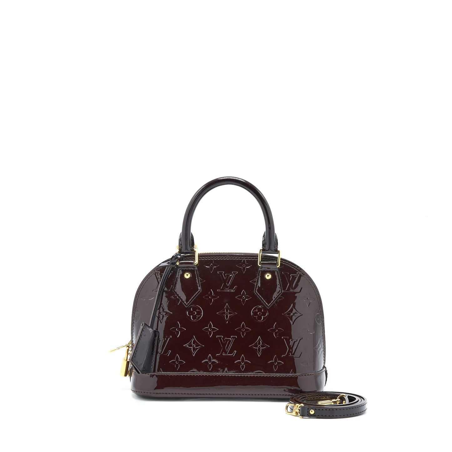 Louis Vuitton Alma BB Patent Amatante GHW
