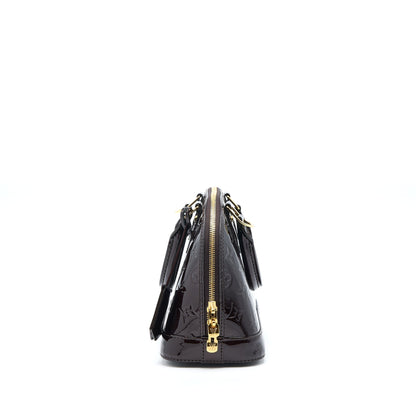 Louis Vuitton Alma BB Monogram Vernis Amarante Red GHW (2022 Version)