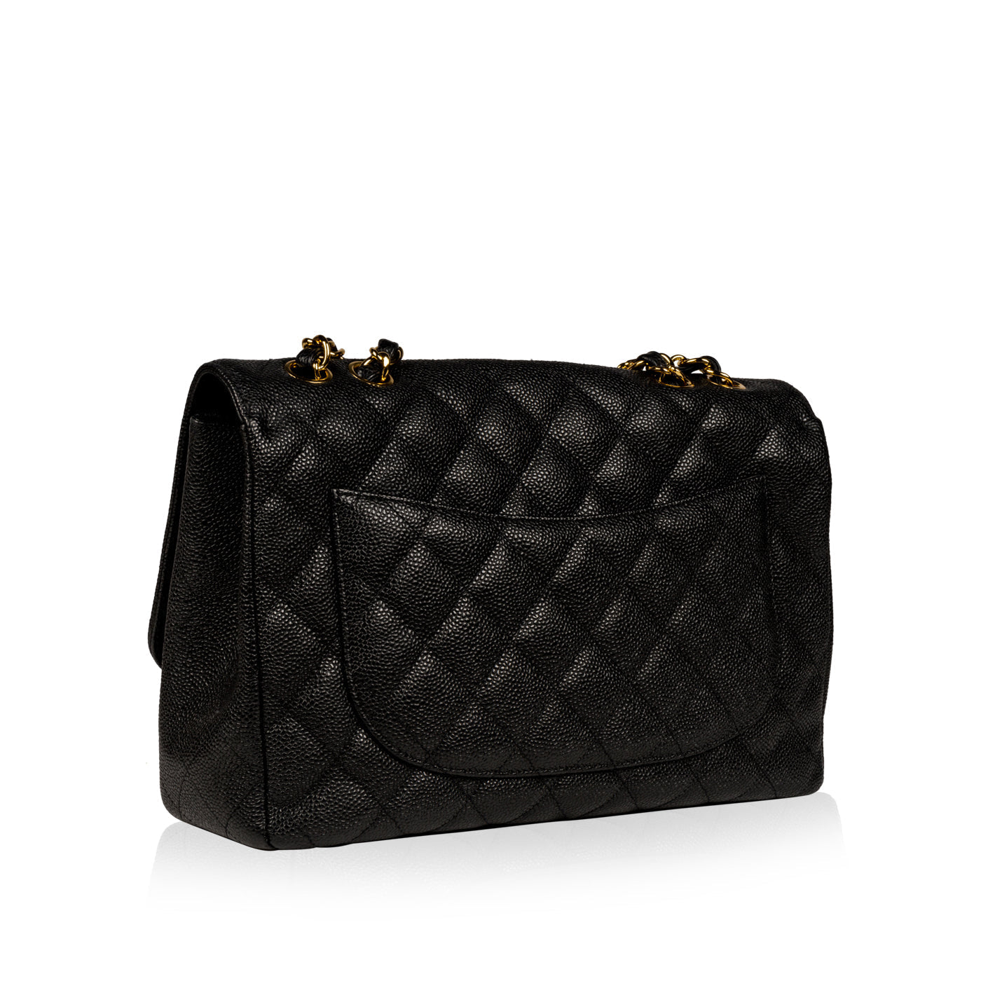 Chanel Classic Flap Caviar Black Shoulder Bag Style 125