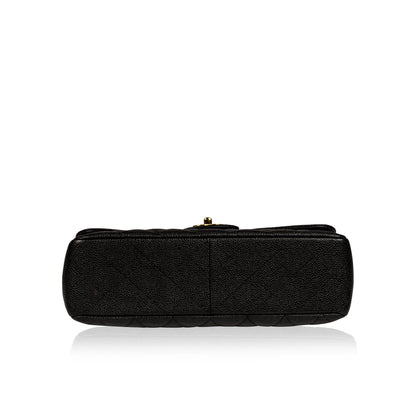 Chanel Classic Flap Caviar Black Shoulder Bag Style 125