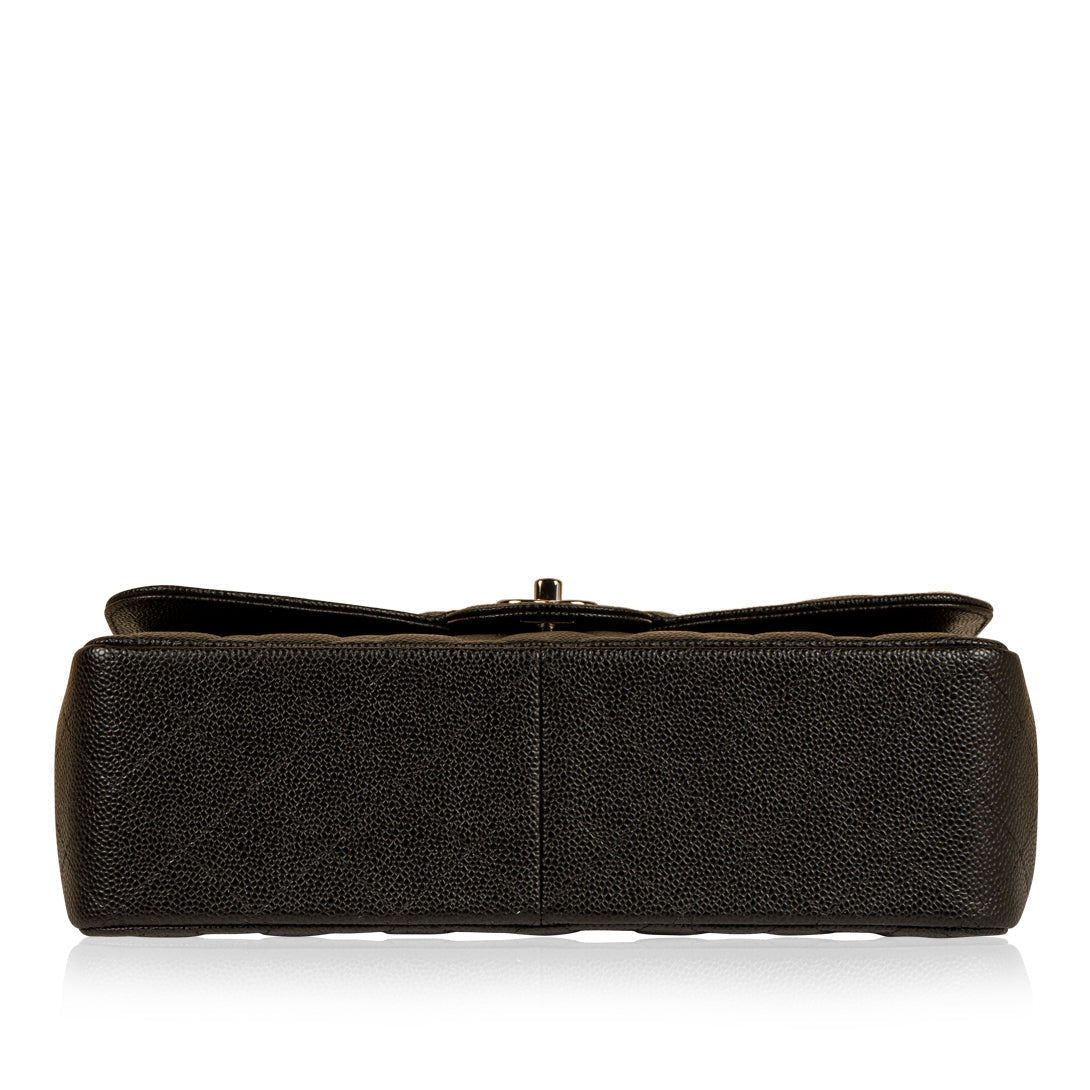 Chanel Classic Flap Caviar Black Shoulder Bag Style 52