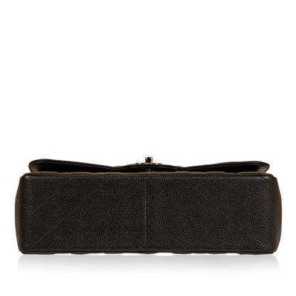 Chanel Classic Flap Caviar Black Shoulder Bag Style 52