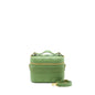Dior Small Diortravel Vanity Case Cannage Lambskin Green
