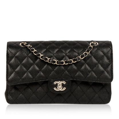 Chanel Classic Flap Caviar Black Shoulder Bag Style 94