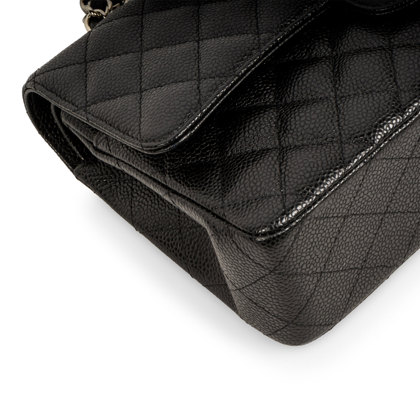 Chanel Classic Flap Caviar Black Shoulder Bag Style 94