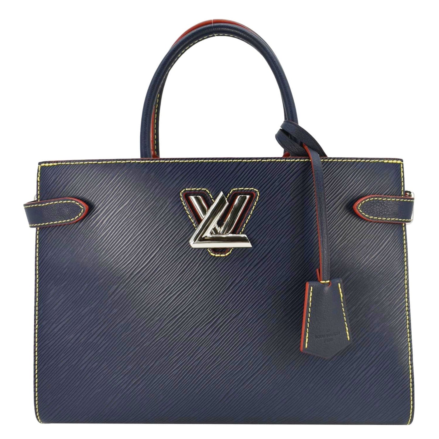 LOUIS VUITTON Twist Epi Leather 2Way Tote Bag Indigo