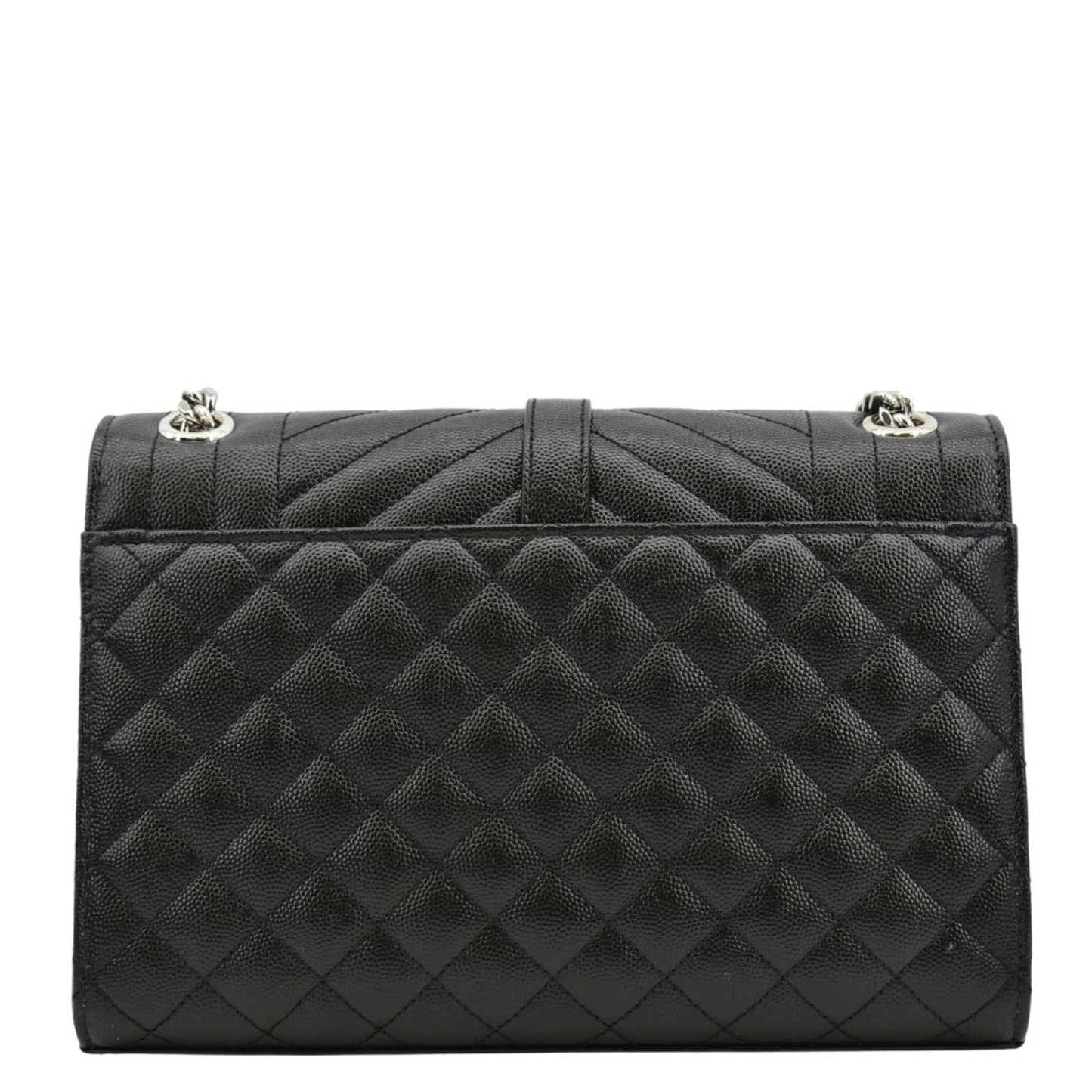 Saint Laurent Envelope Leather Black Shoulder Bag Style 21