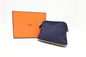 Hermes Mini Bolide Pouch In Navy Canvas