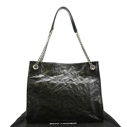 Saint Laurent Niki Leather Black Shoulder Bag Style 5