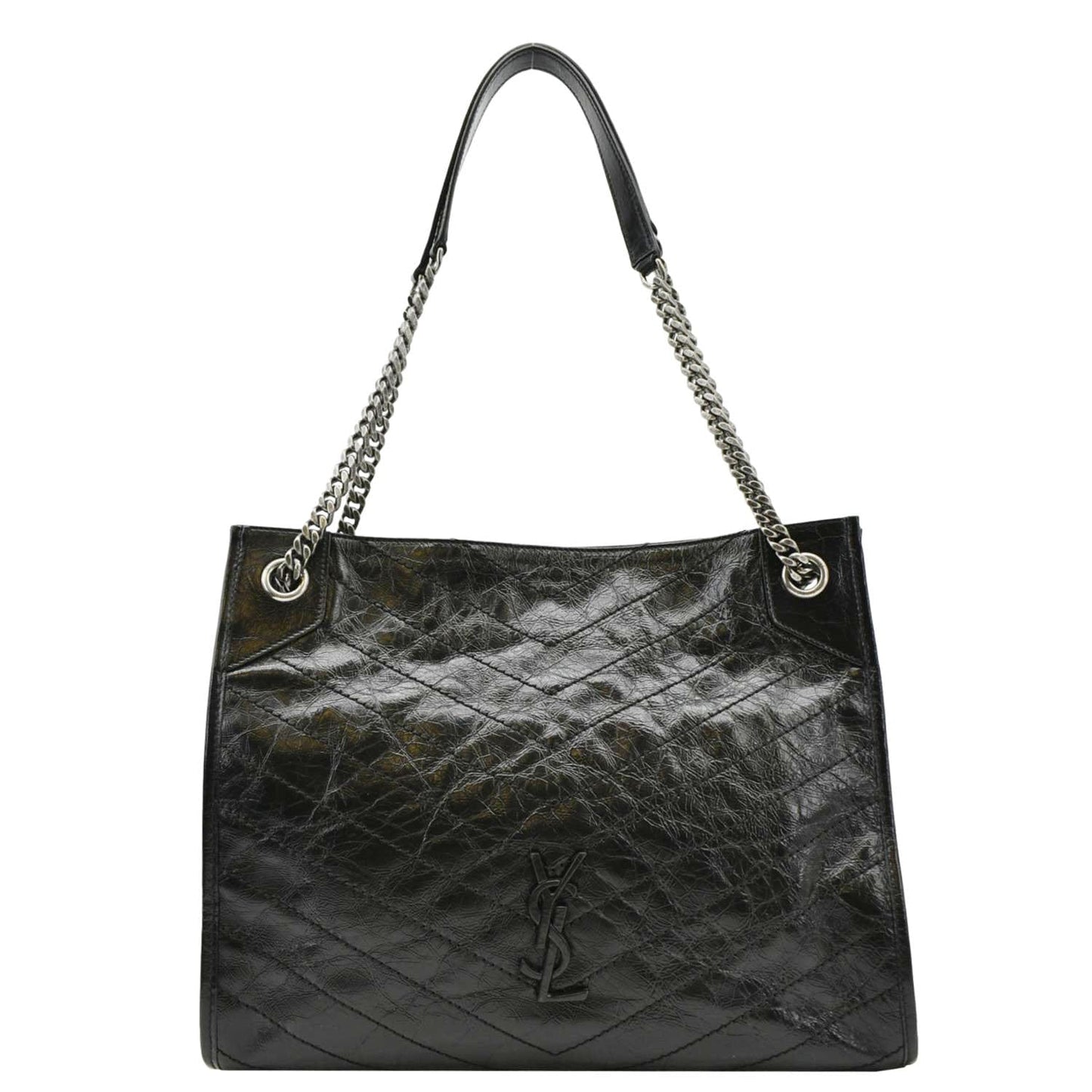 Saint Laurent Niki Leather Black Shoulder Bag Style 5