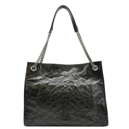 Saint Laurent Niki Leather Black Shoulder Bag Style 5