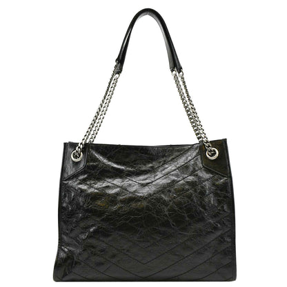 Saint Laurent Niki Leather Black Shoulder Bag Style 5