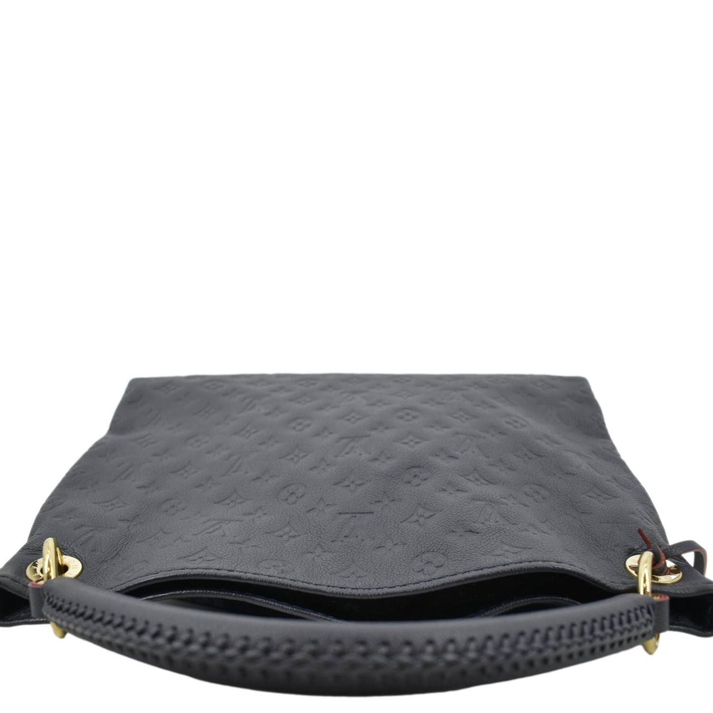 LOUIS VUITTON Artsy MM Empreinte Leather Shoulder Bag Navy Blue