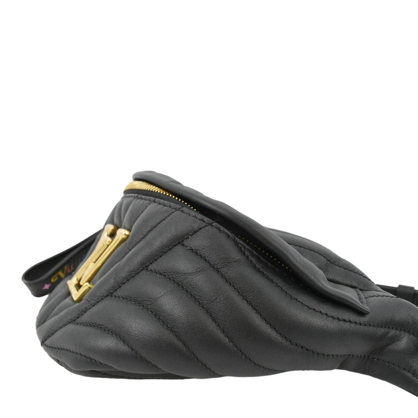 LOUIS VUITTON New Wave Quilted Leather Bumbag Black