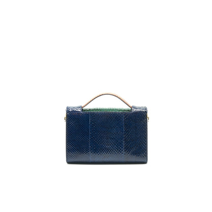 Christian Dior Python Clutch/ Crossbody Purse Multi Colour