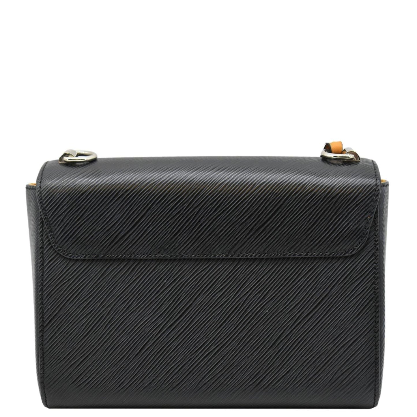 LOUIS VUITTON Twist MM Braided Handle Epi Leather Shoulder Bag Black