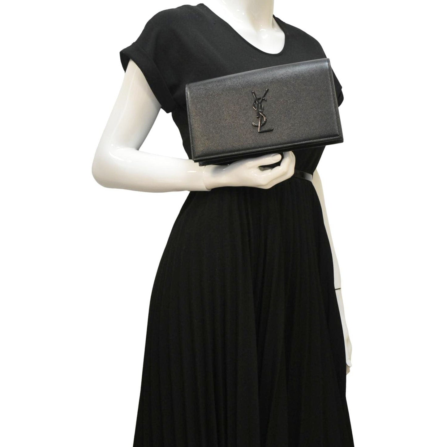 Saint Laurent Kate Leather Black Shoulder Bag Style 16