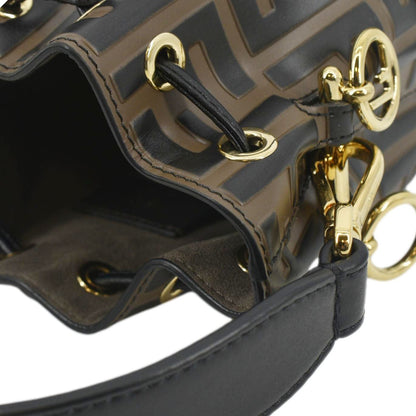 Fendi Mon Tresor Leather Brown Crossbody Style 2