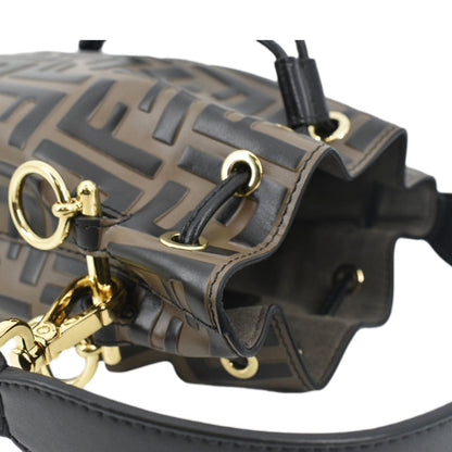 Fendi Mon Tresor Leather Brown Crossbody Style 2
