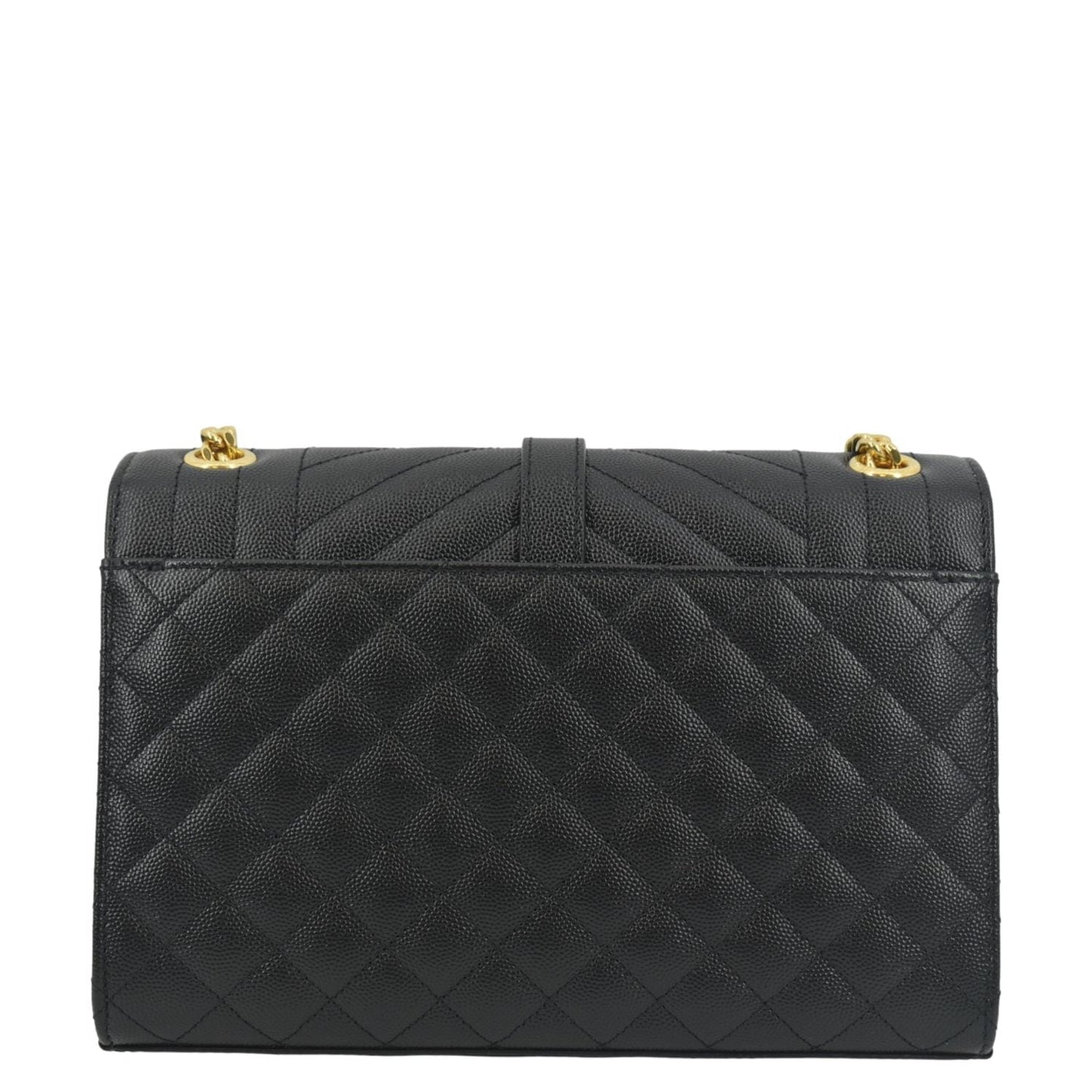 Saint Laurent Envelope Leather Black Shoulder Bag Style 19