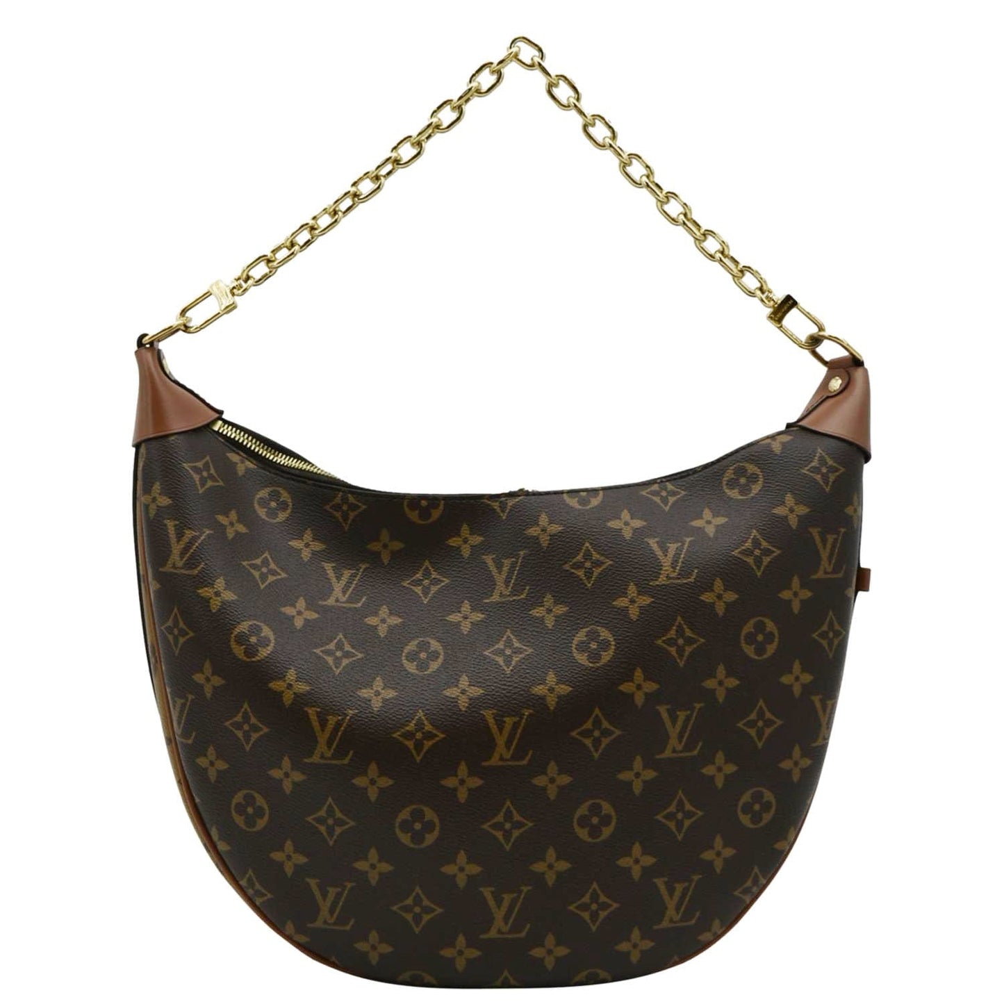 LOUIS VUITTON Loop Reverse Monogram Canvas Shoulder Bag Brown