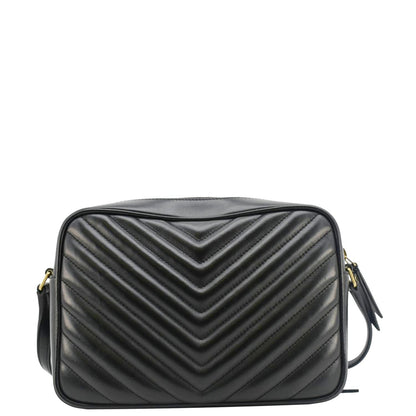 Saint Laurent Lou Leather Black Crossbody Style 33