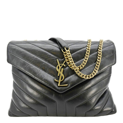 Saint Laurent Loulou Leather Black Crossbody Style 16