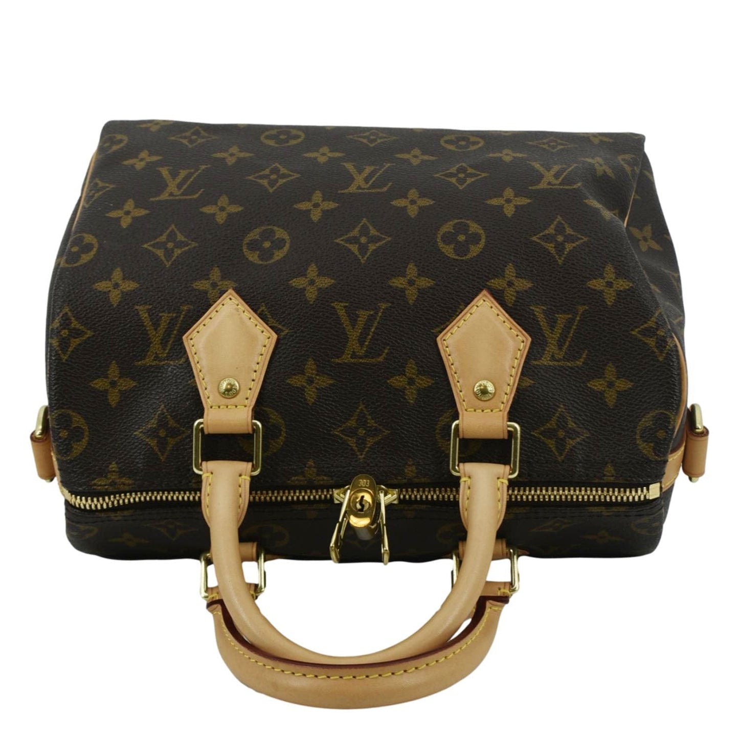 LOUIS VUITTON 25 Bandouliere Monogram Canvas Shoulder Bag Brown