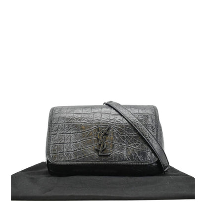 Saint Laurent Niki Leather Black Shoulder Bag Style 6