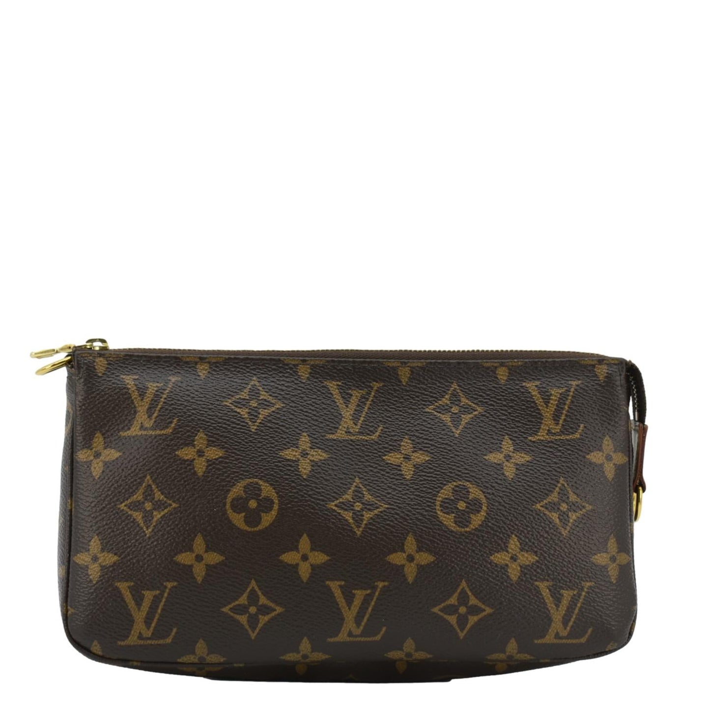 LOUIS VUITTON Pochette Monogram Canvas Pouch Brown