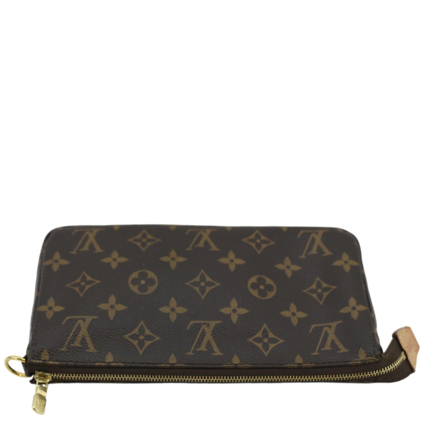 LOUIS VUITTON Pochette Monogram Canvas Pouch Brown