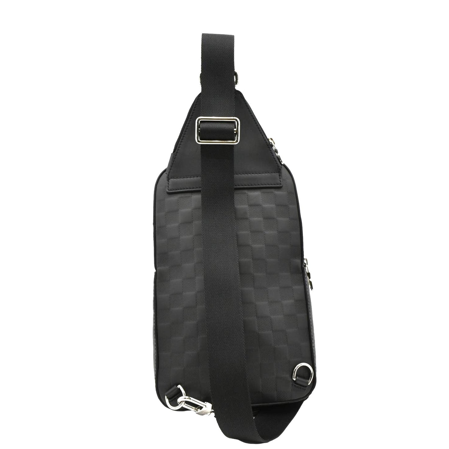 LOUIS VUITTON Avenue Sling Damier Infini Leather Backpack Bag Black