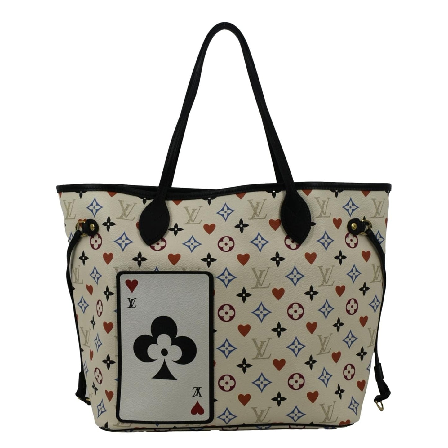 LOUIS VUITTON Game On Neverfull Monogram Canvas Shoulder Bag White