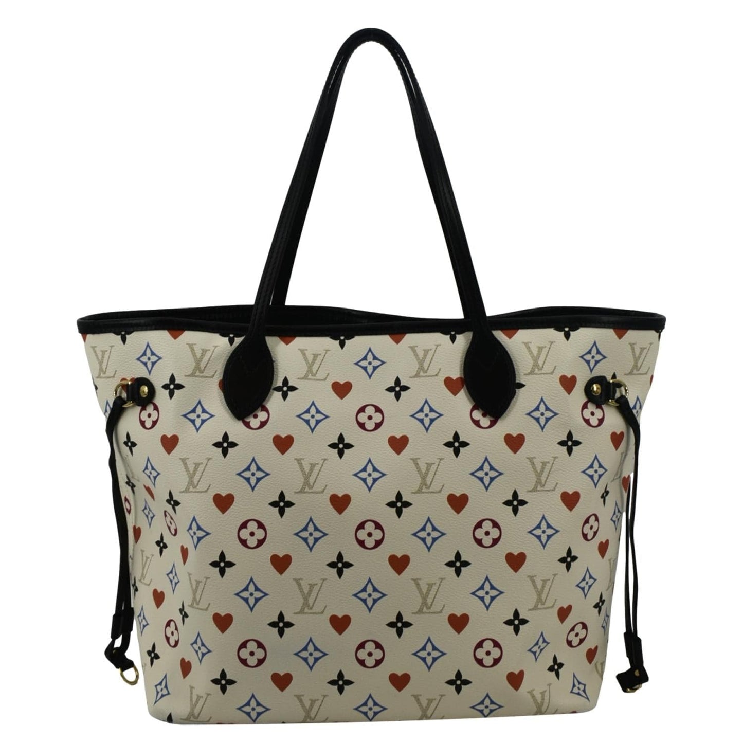 LOUIS VUITTON Game On Neverfull Monogram Canvas Shoulder Bag White